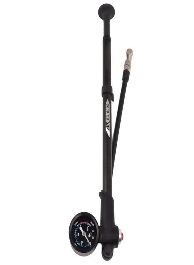 إنلي مضخة صدمات عالية الضغط 300 رطل لكل بوصة مربعة، محمولة، صمام أمريكي فرنسي، مصنوعة من سبائك الألومنيوم، للدراجات الجبلية والطرق والدراجات النارية. - Image 3