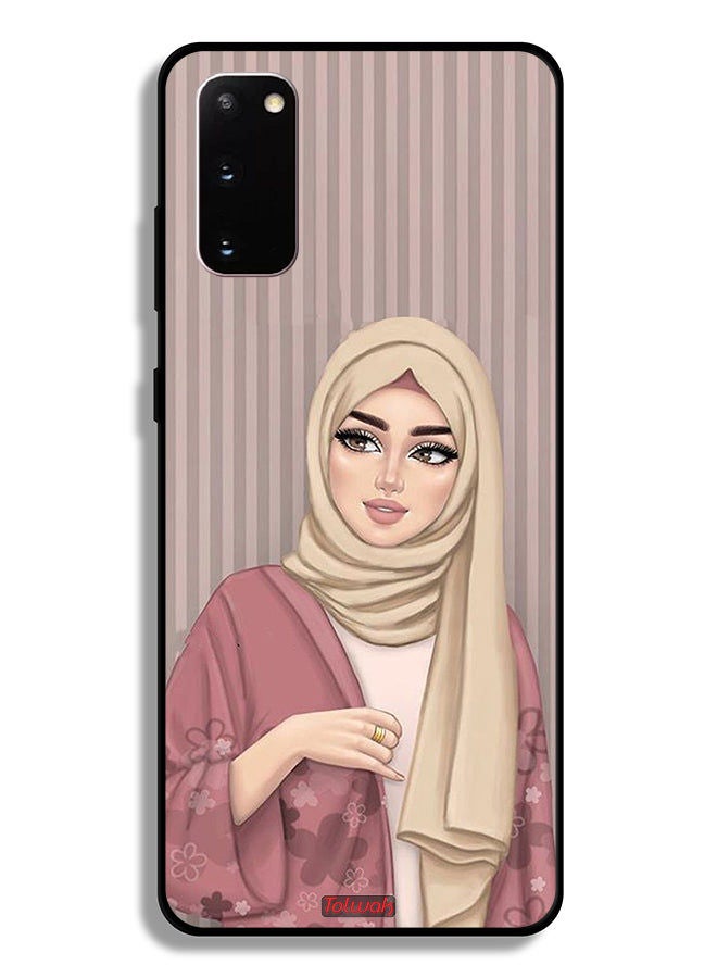 Tolwak غطاء واقي لهاتف سامسونج جالاكسي S20 4G فن فتاة محجبة - Image 2
