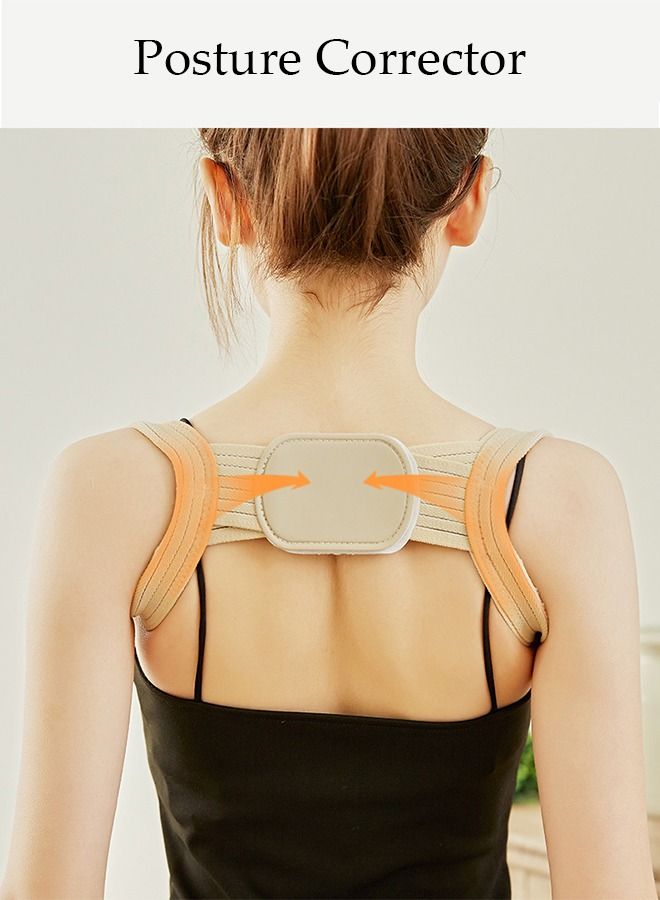 DUNISO Posture Corrector Belt for Men and Women Comfortable Adjustable Back Braces Improve Neck Shoulder Posture Bands Pain Relief for Back, Shoulders, Neck - Image 2