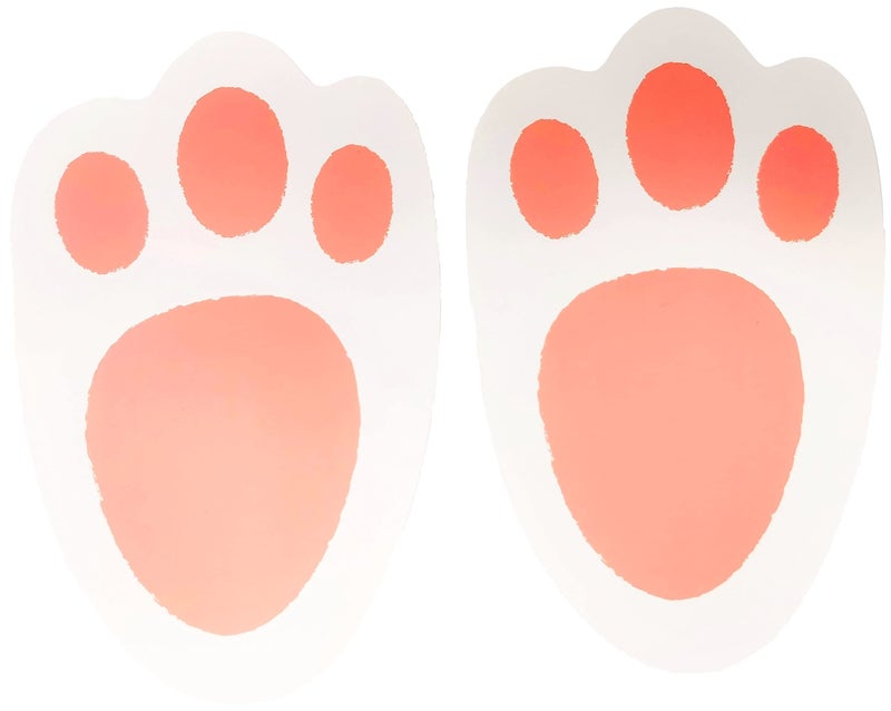 YLAB EcoFriendly Bunny Feet  Pack of 15 Recyclable Easter Footprints for Egg Hunt Arts  Crafts Party Decorations  Kids Activities  Sustainable Easter Bunny Trail
