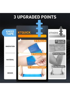 Beyond Kinesiology Tape for Achilles Tendon, Sweatproof Kinesio Tape for Relief Knee, Achilles Tendon Tape Precut  - Image 5