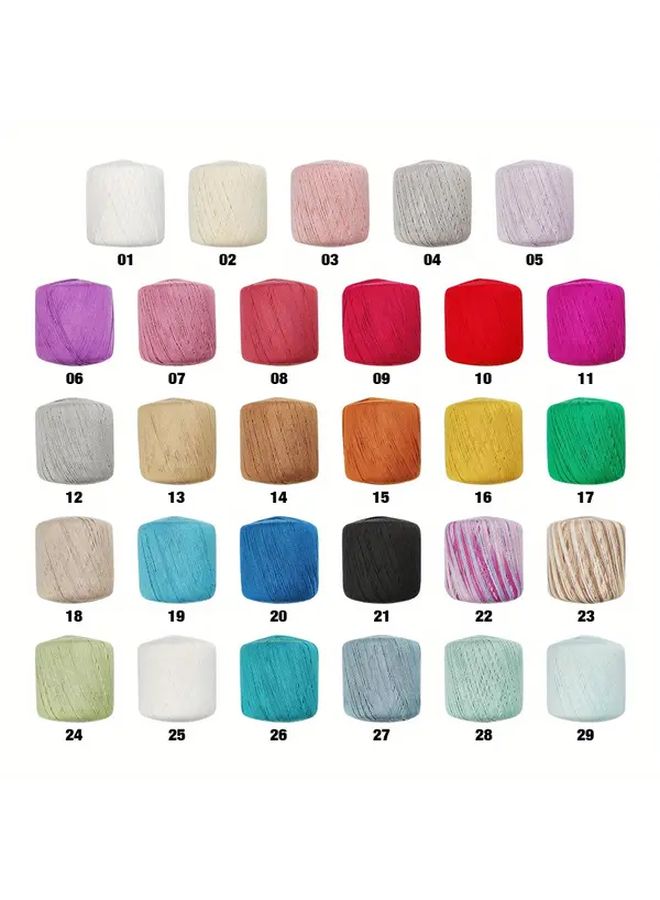 Color 08 Soft Light Beige Crochet Thread Yarn 50g For Clothing Handbags Shoes DIY - Image 3