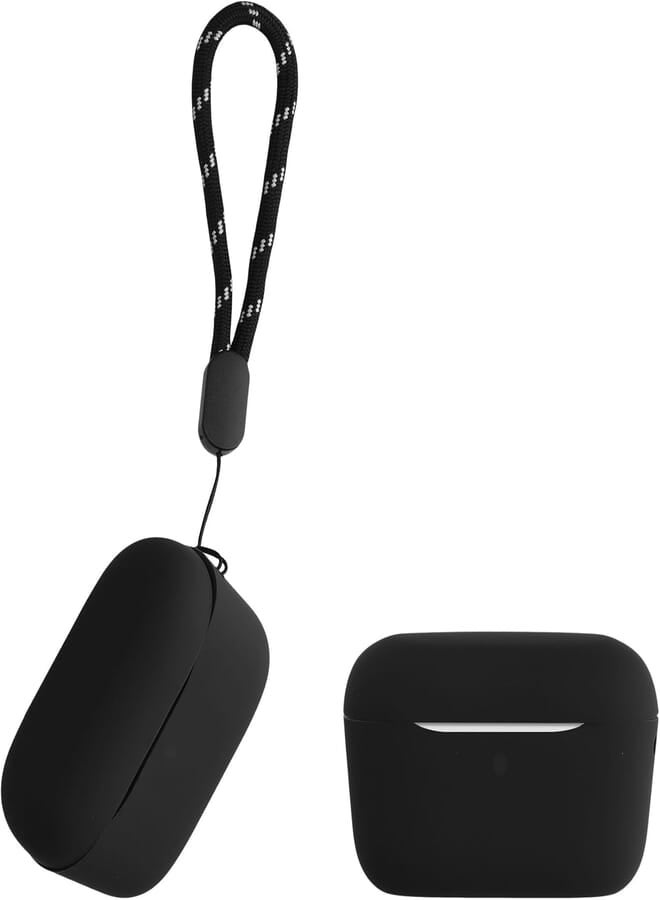 kwmobile Case Compatible with Anker Soundcore A20i Case - Headphones Case - TPU Silicone Cover - Protective Case in Black
