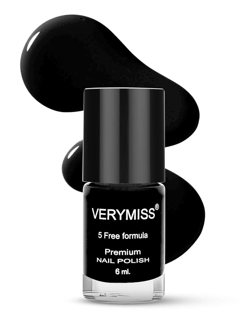 Verymiss Premium Non UV Gel Nail Polish 6 ml 212 Black Magic - Image 1