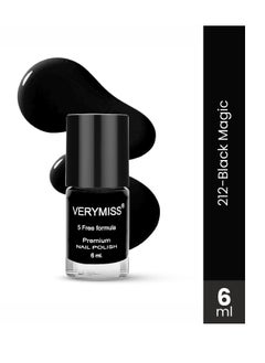 VERYMISS Verymiss Premium Non UV Gel Nail Polish 6 ml 212 Black Magic  - Image 2