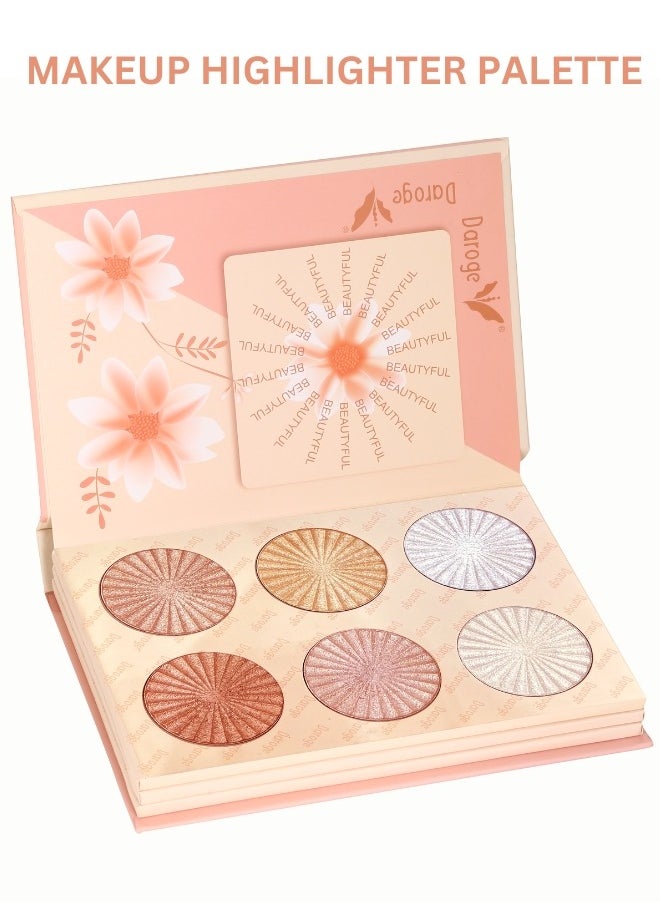 daroge All In One Make Up Eyeshadow Highlight Blush Palette - Long Wearing Highly Pigmented Glitter Makeup Palette - Travel Size and Best Gift Set For Women  - Image 4