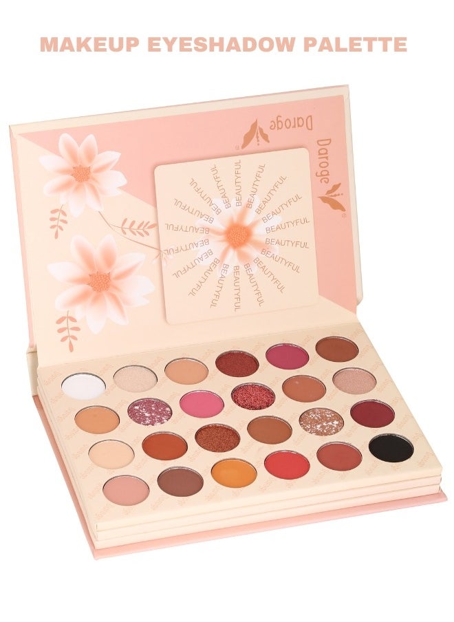 daroge All In One Make Up Eyeshadow Highlight Blush Palette - Long Wearing Highly Pigmented Glitter Makeup Palette - Travel Size and Best Gift Set For Women  - Image 2