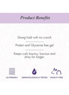 Curl Up Ultra Defining Hair Gel - Strong Hold Flaxseed Hair Gel - For Dry Frizzy, Wavy & Curly Hair - Sulphate Paraben & Silicone Free (100Ml)  - Image 4