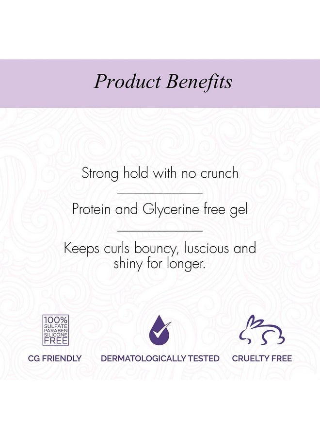 Curl Up Ultra Defining Hair Gel - Strong Hold Flaxseed Hair Gel - For Dry Frizzy, Wavy & Curly Hair - Sulphate Paraben & Silicone Free (100Ml)  - Image 4
