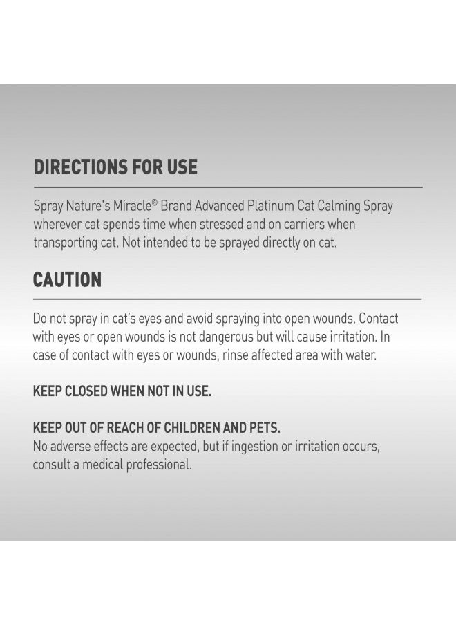 Nature's Miracle - Nature's Miracle Cat Calming Spray, 8 Ounces, Stress-Reducing Formula for Cats - Image 1