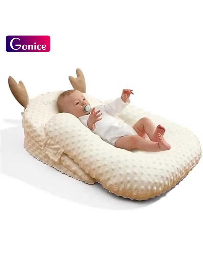 Gonice Nursing Pillow, Baby Wedge Pillow, Adjustable Height and Support Position Pillow, with Washable Cover, Soft Comfort Pillow for Infants, Feeding Pillows for Reflux Baby Sleep  - Image 1