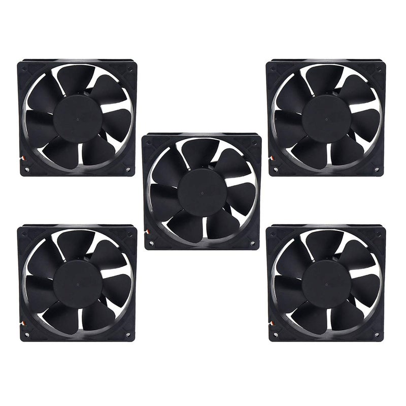 Electronicspices Electronic Spices 5pcs 12v Brushless 3Inch DC Cooling Fan for Pc Case,CPU Cooler Black (80X80) mm - Image 5