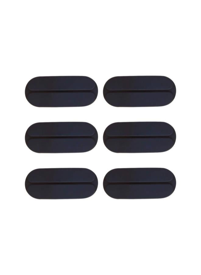 klarako 6pcs Silicone Shoulder Pads Bra Strap Cushions Holder Non Slip Shoulder Protectors for Woman Black - Image 1
