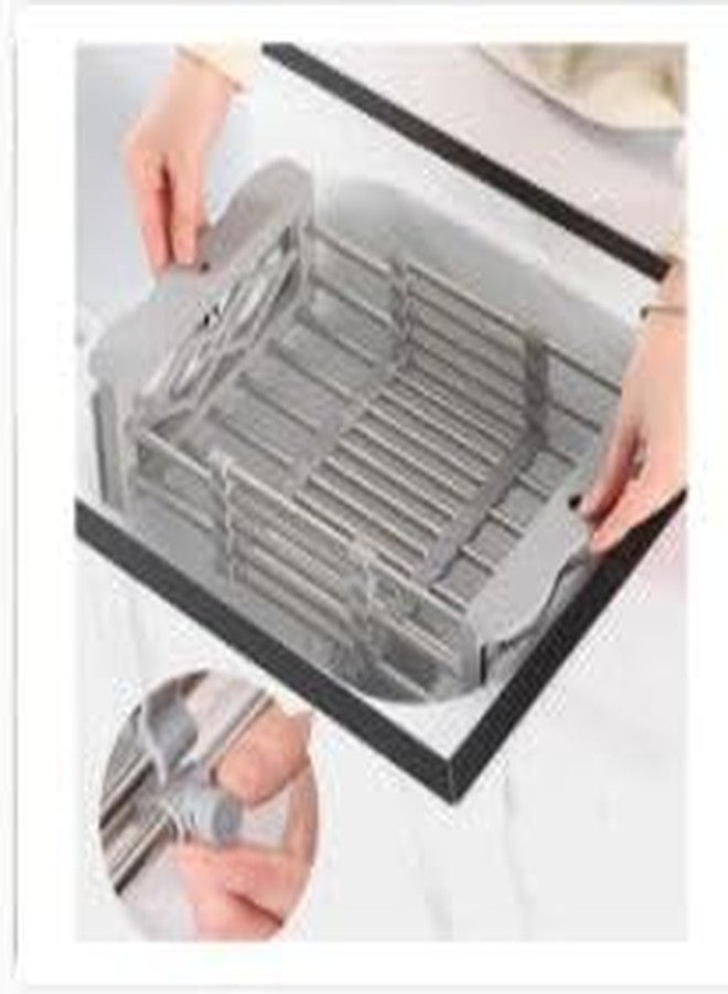 VishBin Adjustable Vegetable Drainer Basket | Premium Stainless Steel | Fruits Washing Basket | Adjustable Dish Drainer | Over Sink Strainer | Expandable Up to 50 cm - Image 3