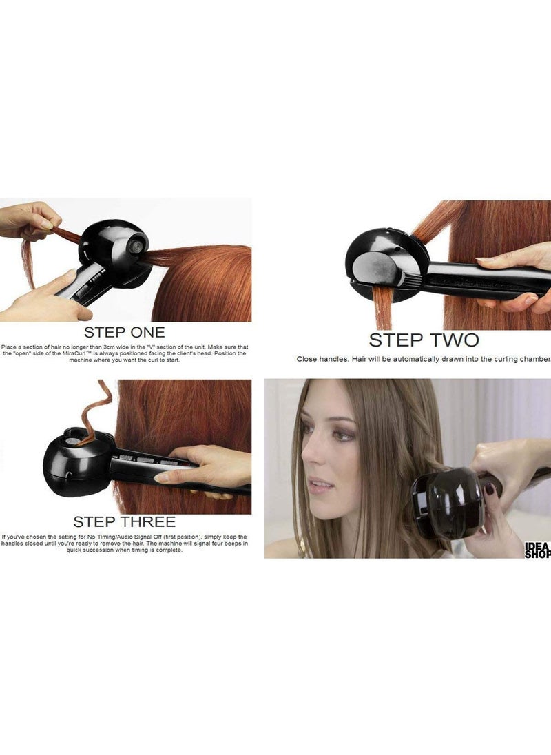 Rock Perfect Curl-Pro Styler Ceramic Simply Hair Curler Ladies Curly Hair Machine Curl Secret Hair Curler Roller With Revolutionary Automatic Curling Technology For Women Girls,Multicolor  - Image 5