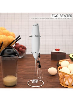 Cuken Handheld Milk Frother for Coffee with Stand, Battery Powered, Drink Mixer with 2 Stainless Steel Whisk Heads for Milk, Coffee, Egg, Hot Chocolate  - Image 4