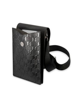 Karl Lagerfeld Karl Lagerfeld Monogram Plate Phone Pouch with Strap and Cardslots  - Image 2
