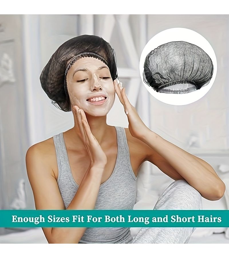 29pcs Disposable Hairnet Fluffy Cap Bulk Pink Hair Cover Dust Cap - Image 5