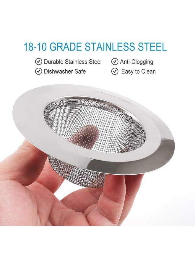 Styxon Kitchen Bathroom Sink Drain Strainer Screen, Stainless Steel Sink Garbage Disposal Stopper Mesh Basket, 4.5 Inch, Silver - Image 4