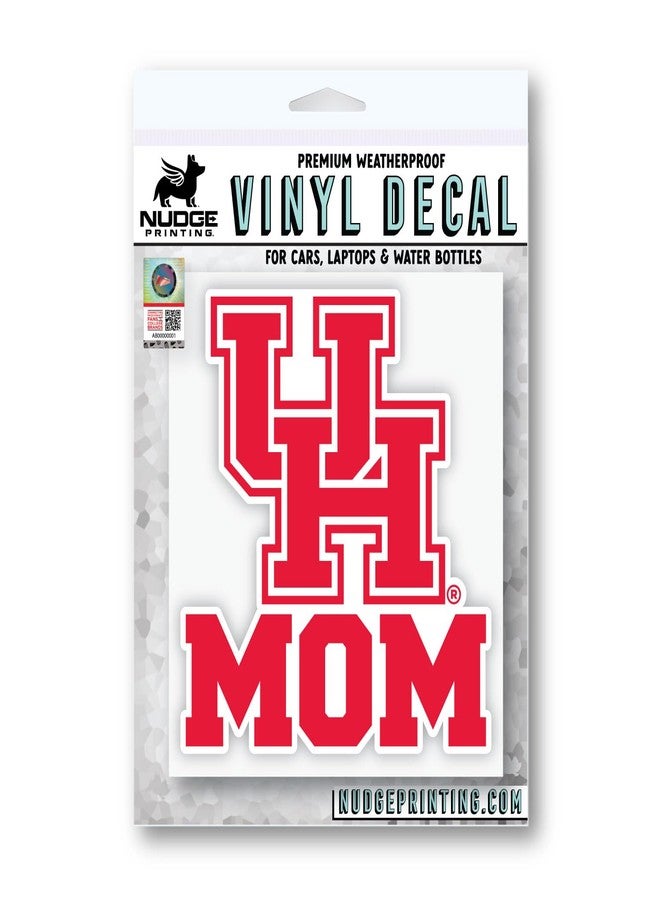 Nudge Printing University of Houston Stickers UH Cougars Mom Heavy-Duty Waterproof Car Decal for Windows, Laptops, or Water Bottles - Image 3