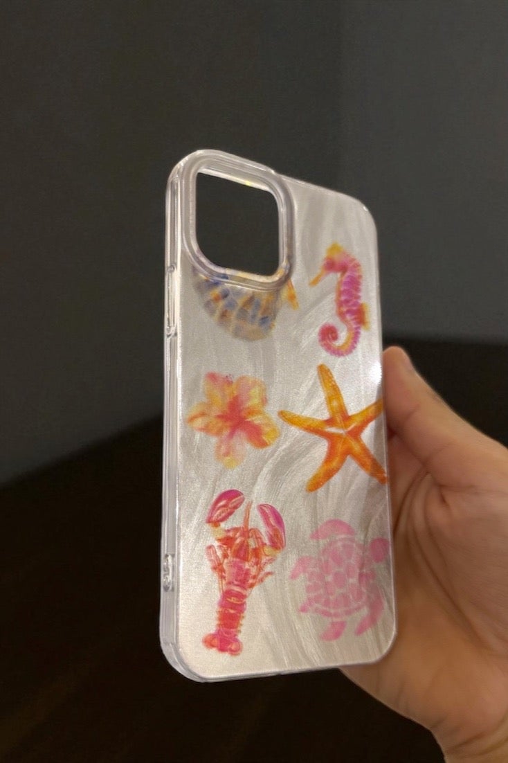 Elegance Iphone Case Cover For Iphone 12 Pro Max Anti-Slip With Amazing Starfish Design - Image 3