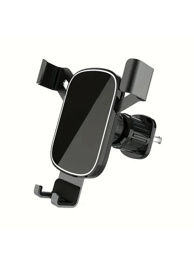 Black Car Air Vent Hook Gravity Phone Holder ABS Material Adjustable Mounting For Air Conditioner Outlet Waterproof - Image 2