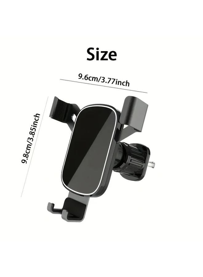 Black Car Air Vent Hook Gravity Phone Holder ABS Material Adjustable Mounting For Air Conditioner Outlet Waterproof - Image 4