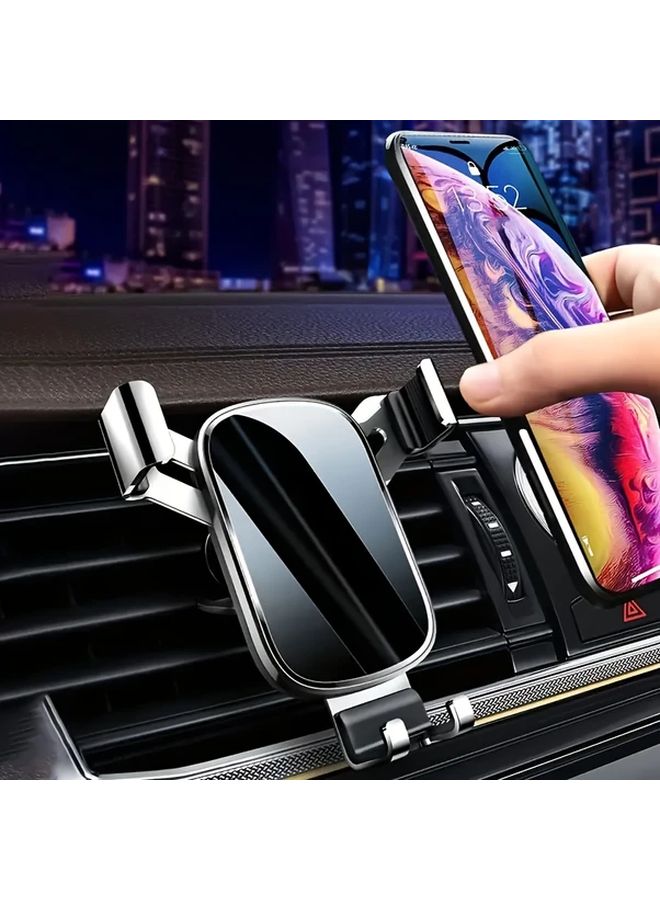Black Car Air Vent Hook Gravity Phone Holder ABS Material Adjustable Mounting For Air Conditioner Outlet Waterproof - Image 5