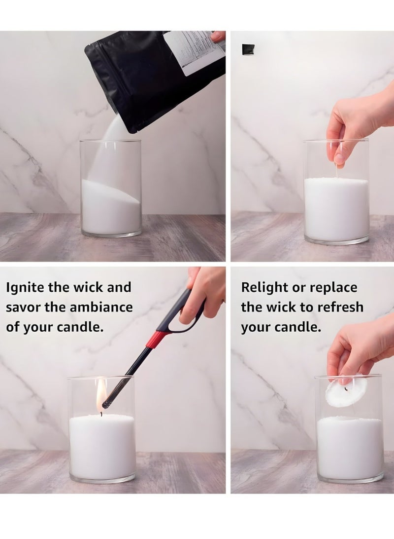 High Quality Modern candle in Glass jar, Decorative Candle Chic Design Dinner Home Event Decoration Long Candles Dinner Candles Christmas Decoration ( 1 Piece 15 cm ) - Image 4