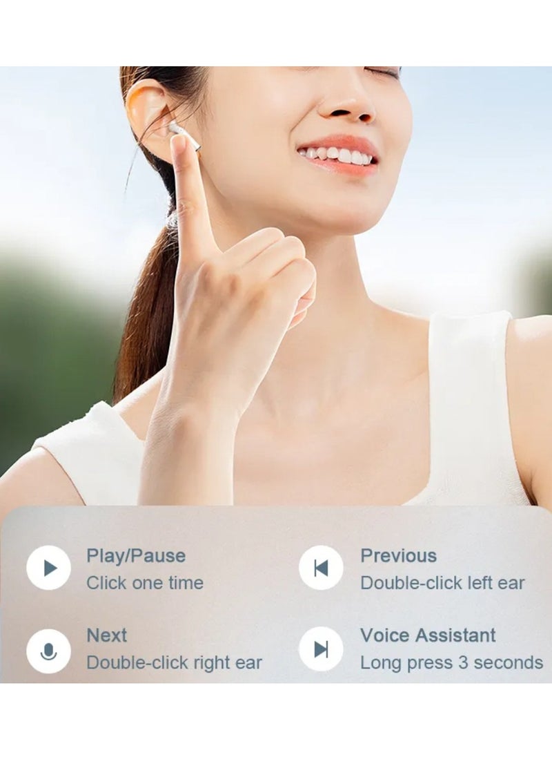 XUNDD - X17 Wireless Bluetooth 5.3 In Ear Headphones White - Image 1