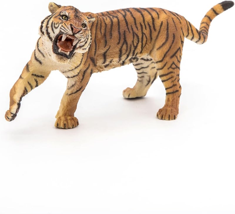 Papo  Roaring Tiger  Wild Animal Figurine  3 Years Old  Hand Painted  Childrens Gift idea  Realistic Educational Toy  Rainforest and Predators  15 x 6 x 8cm  Roaring Tiger Toy - Image 4