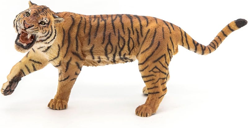 Papo  Roaring Tiger  Wild Animal Figurine  3 Years Old  Hand Painted  Childrens Gift idea  Realistic Educational Toy  Rainforest and Predators  15 x 6 x 8cm  Roaring Tiger Toy - Image 3