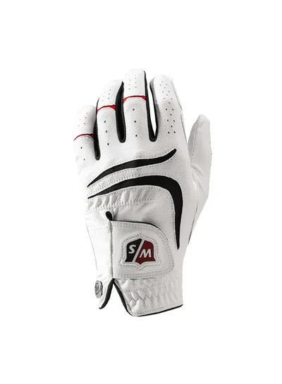 Wilson Staff Grip Plus Men's White Golf Glove, Right Hand