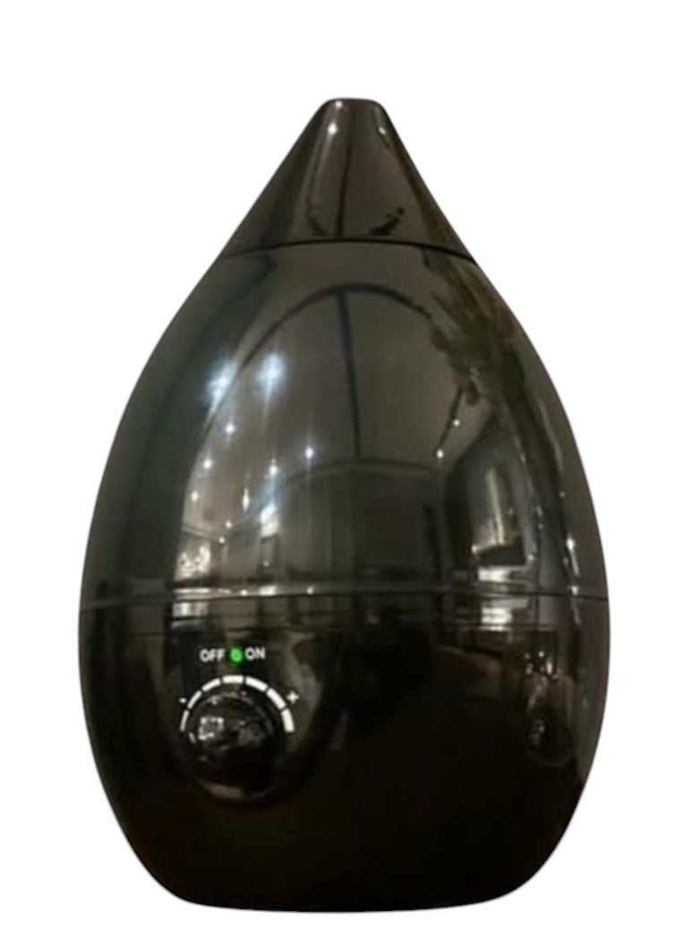 Room Humidifier 2.6L Ultrasonic Humidifier/Essential Oil Diffuser, 360° Ultra Quiet Nozzle, Colorful Change, Auto Off & UV Light, Lasts Up to 24 Hours (Black)
