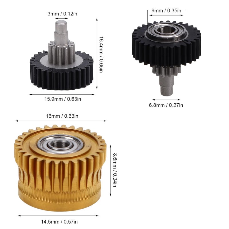 Hardened Steel Filament Drive Extruder Gear Kit for Creality K1 K1 Max K1C 3D Printer - Image 3