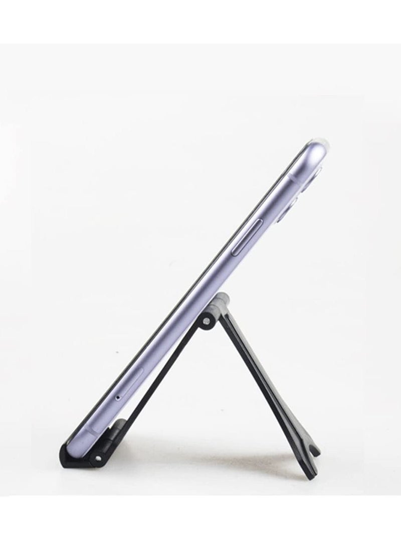 TYCOM Cell Phone Stand, Adjustable Phone Stand for Desk Foldable Tablet Stand Holder for iPhone 12 Pro Max / 12 Mini / 11 SE X XS Samsung Galaxy S20+ S20 S10+ S10 iPad Pro/Air/Mini (Plastic Single)  - Image 2