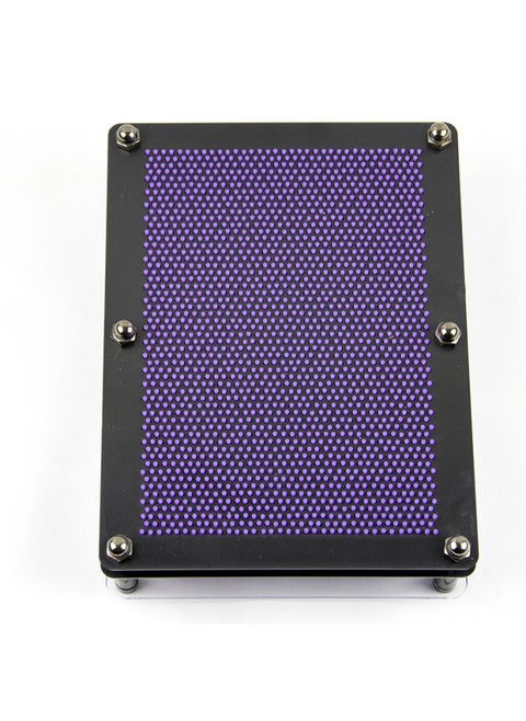 Three-dimensional Changeable Needle Painting Three-dimensional Handprint Face Cloning Magic Decompression Creative Black Technology Online Red Toys-Color:Purple-small Size 12.5*9.5*5.5cm