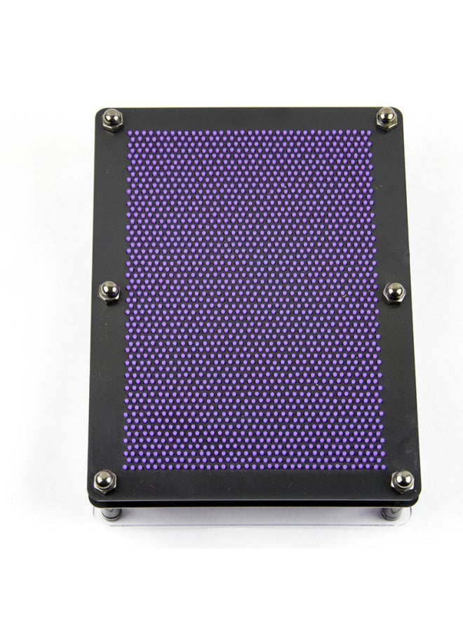 Three-dimensional Changeable Needle Painting Three-dimensional Handprint Face Cloning Magic Decompression Creative Black Technology Online Red Toys-Color:Purple-small Size 12.5*9.5*5.5cm