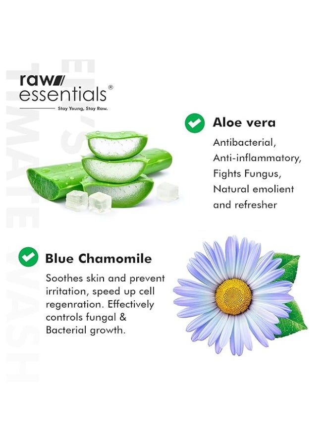 Raw Essentials Intimate Wash for Men 150 ml, Relieves Itchiness & Odour, Prevents Fungal Growth, Brightens Groin Area, pH Balanced, Sulphate Free, Paraben Free - Image 2