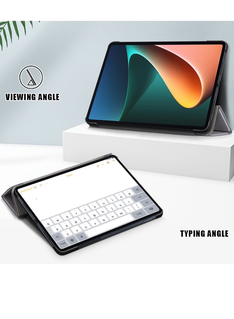 Protective Folio Cases for Xiaomi Mi Pad 5/5 Pro Tablet  Grey - Image 3