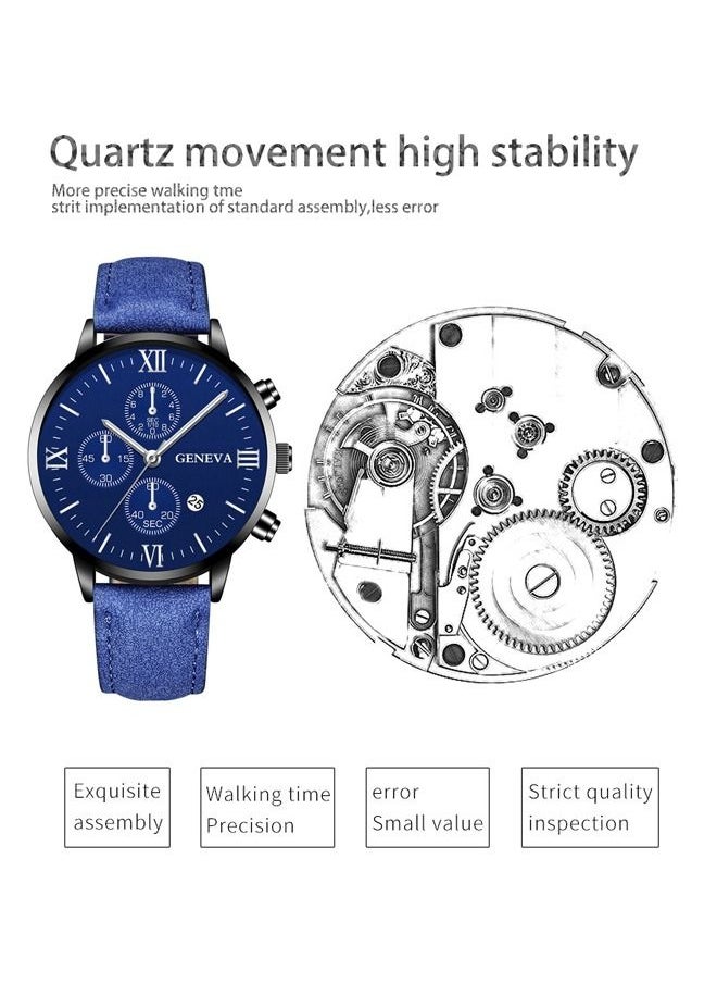 Geneva Men's Fashion Style Quartz Analog Watch  - Image 2