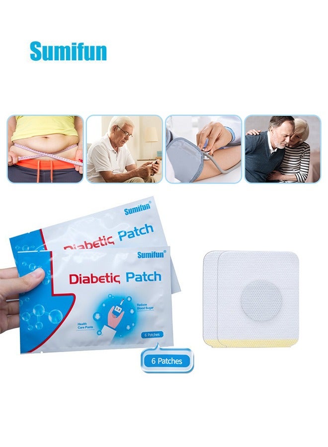 Sumifun Diabetic Patch- Health Care Paste,Reduce Blood Sugar,Herbal Treatment,Focus On Regulating Blood Circulation And Balancing Organ System To Improve Pancreatic Function 6PCS  - Image 1