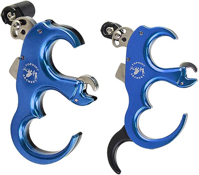 SHARROW Bow Release Aid 3/4 Fingers Automatic Archery Release Aluminium Alloy Thumb Trigger for Compound Bow Accessory - Image 1