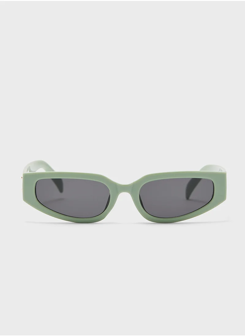 ELLA Angular Rectangular Len Sunglasses