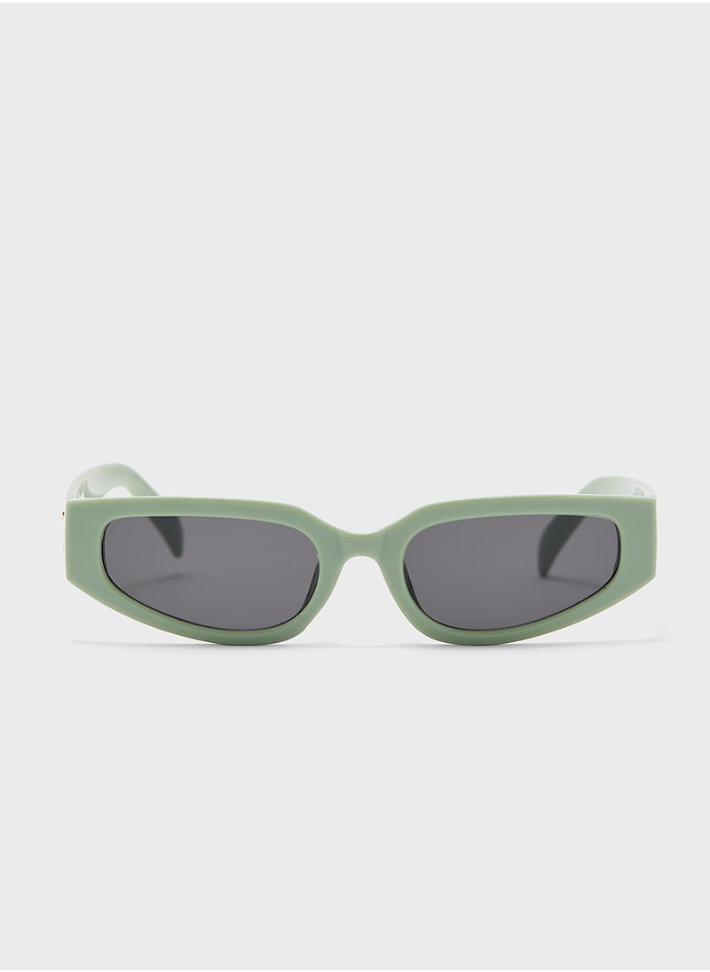 Angular Rectangular Len Sunglasses
