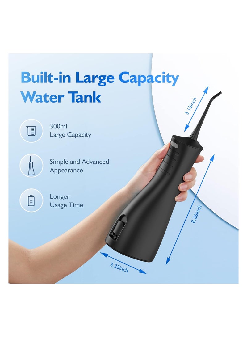 SEJOY Water Dental flosser for Teeth Cleaning, Cordless Portable Oral Irrigator Rechargeable, 5 Modes-5 Tips, IPX7 Waterproof Powerful Water Teeth Cleaner for Home Travel - Image 3