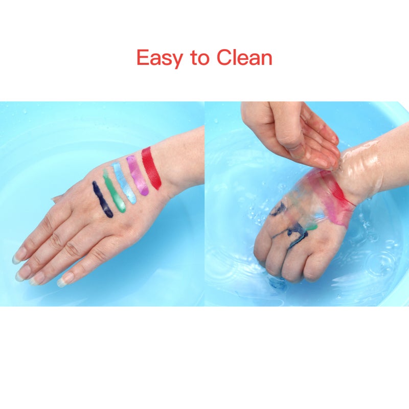 Water Based Face Paint: 14 Pink Colors, Skin Friendly - Easy To Apply & Clean Body Paint For Kids, Adults, Cosplay, Festivals, Parties - Image 5