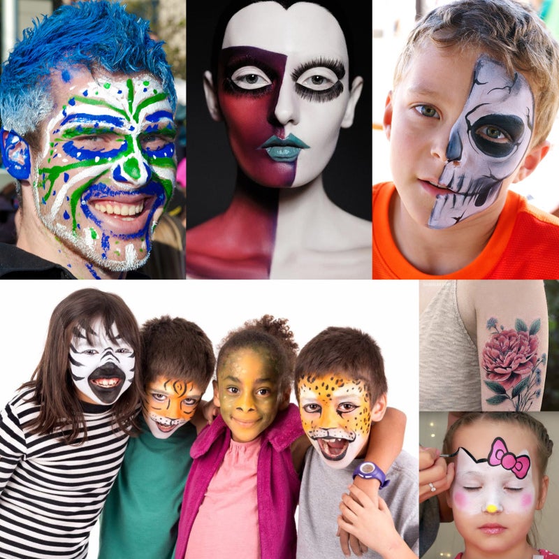 Water Based Face Paint: 14 Pink Colors, Skin Friendly - Easy To Apply & Clean Body Paint For Kids, Adults, Cosplay, Festivals, Parties - Image 3