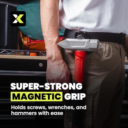 KLX Tools - Magnetic Tool Holder - Strong Clip-On Belt Magnet Holster for Screws, Nails, Drill Bits, Hammer, Sockets, Pliers, Screw Drivers, Trowel, Wrench, or Any Magnetic Tools - Image 4