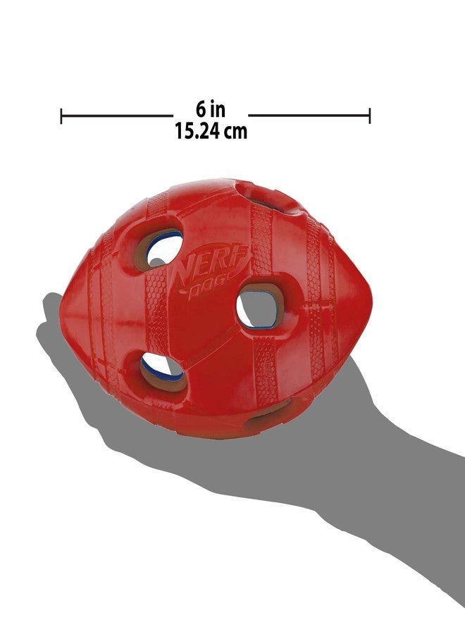Nerf Dog 6in TPR Bash Treat Football - Red - Image 4